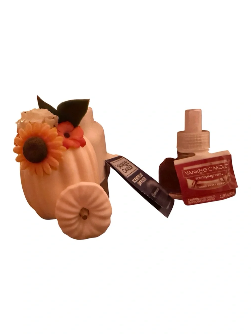 Yankee Candle Pumpkin Arrangement ScentPlug Light + Home Sweet Home Refill